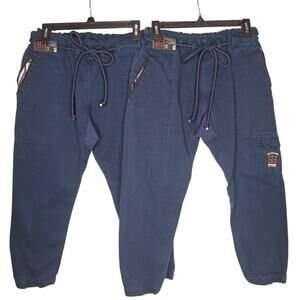 93Brand Jiu Jitsu BUTTERFLY ORIGINALS Casual Gi Pants AOH Dark Blue Bundle Navy